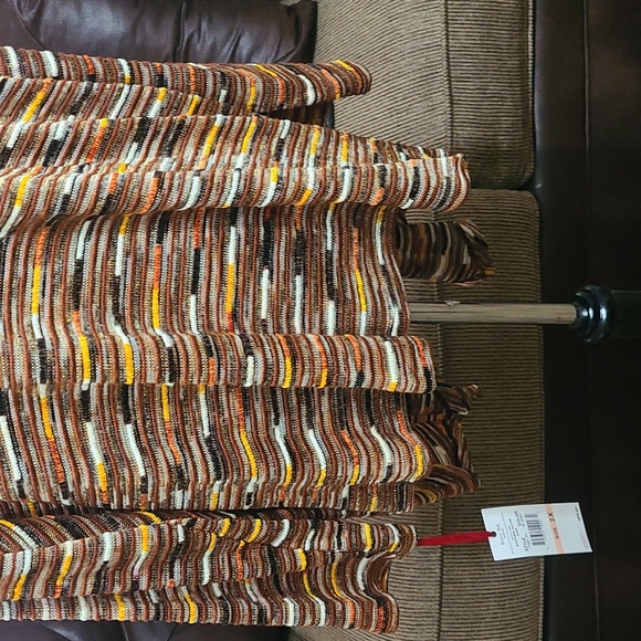 Ruby Rd. Women’s Textured Stripe Open-Front Cardigan 2X - Picture 7 of 9